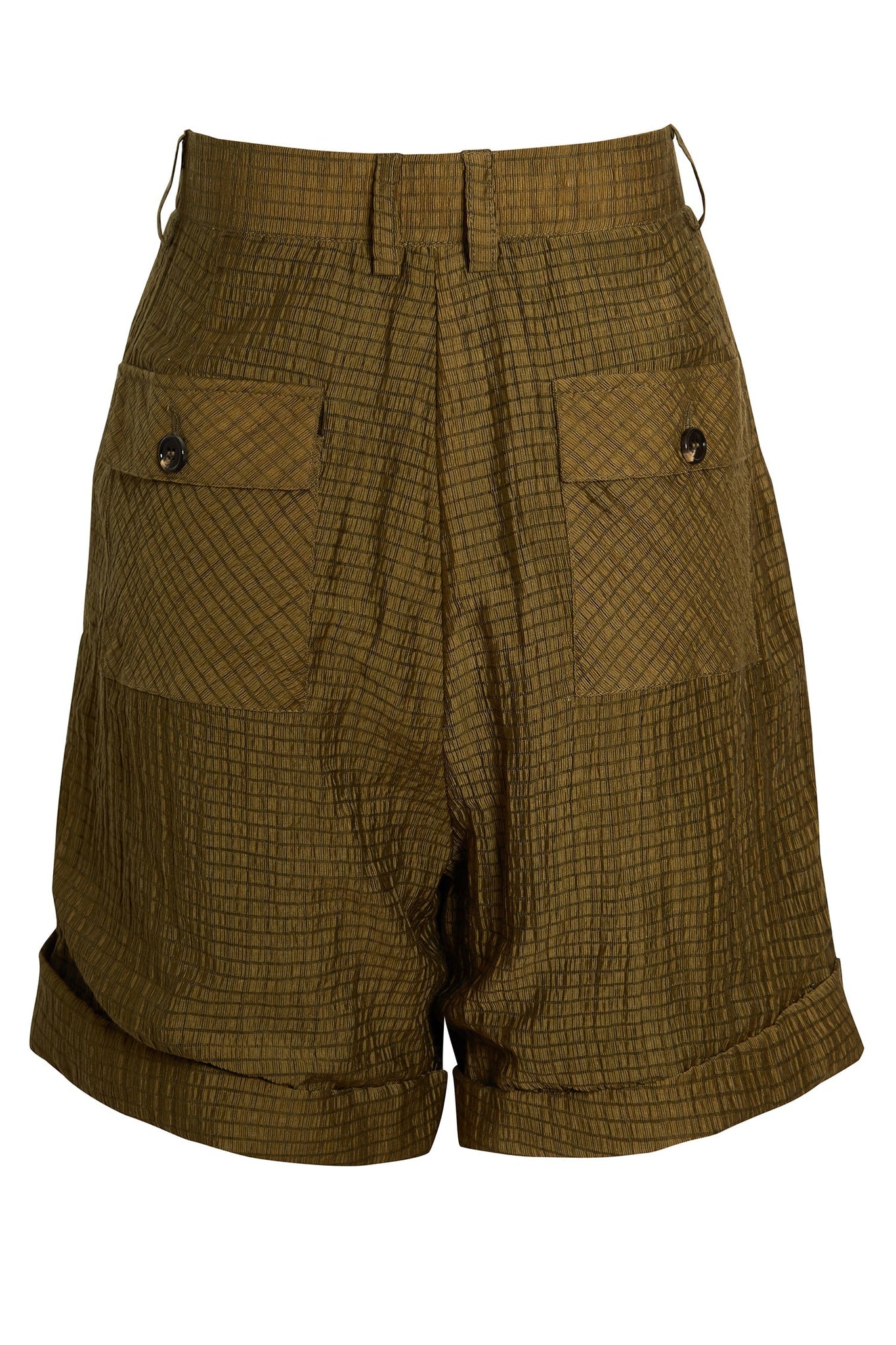 TEXTURED RING DETAIL SHORTS